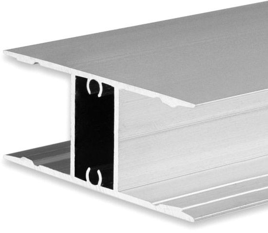 ISOLED LED Aufbauleuchtenprofil HIDE DOUBLE Aluminium eloxiert, 200cm