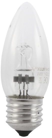 OMNILUX 230V/18W E-27 Kerzenlampe clear H