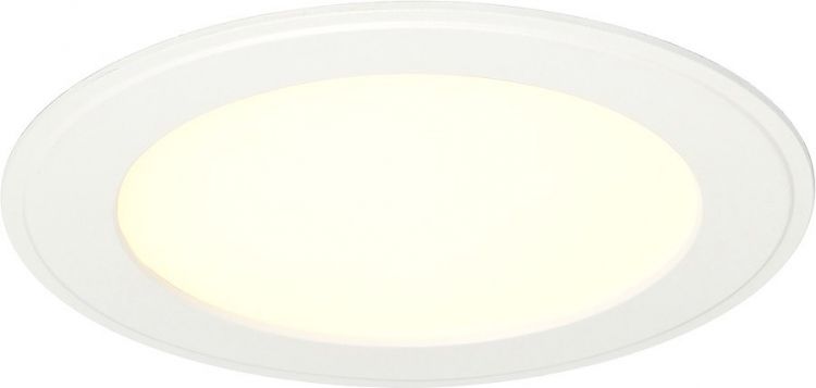 SLV NIMA recessed fitting, round, white, 10W, 3000K