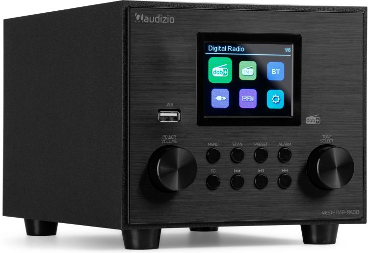 Audizio Vieste DAB+ Radio mit Subwoofer Schwarz