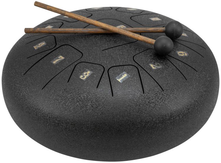 DIMAVERY TD-12 Steel Tongue Drum, schwarz