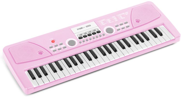 Max KD49P Elektronisches Keyboard 49-Tasten mit Batterie Pink