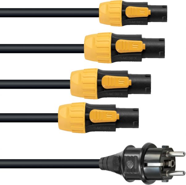 EUROLITE IP T-Con Netzkabel 1-4, 3x2,5mm²