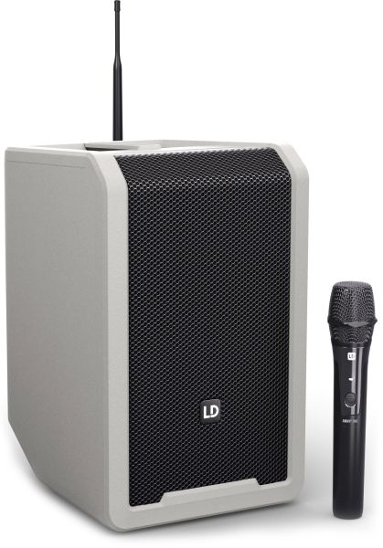 LD Systems ANNY® 8 HHD B5 G - Tragbarer Bluetooth® PA-Lautsprecher mit Akku , Mixer und 1x