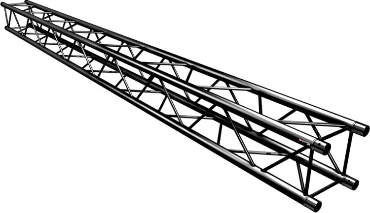 Naxpro-Truss FD 24 Strecke 300 cm RAL9005 - Schwarz - Seidenmatt -B-Stock-