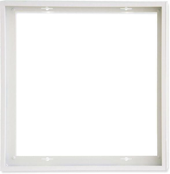 ISOLED Aufbaurahmen weiß RAL 9016, Höhe 5cm, für LED Panels 625x625, steckbare Schnellmontage