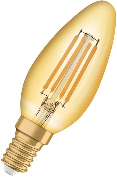 OSRAM Vintage 1906® LED CLASSIC B 4W 824 Gold E14