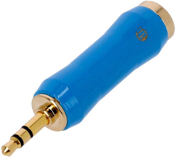 Adam Hall Connectors 4 STAR A JF3 MM3 G BLU LINE - BLU Line Adapter Klinke Female TRS x Miniklinke