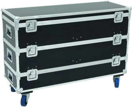 ROADINGER Flightcase 12x LED-Leiste Größe L