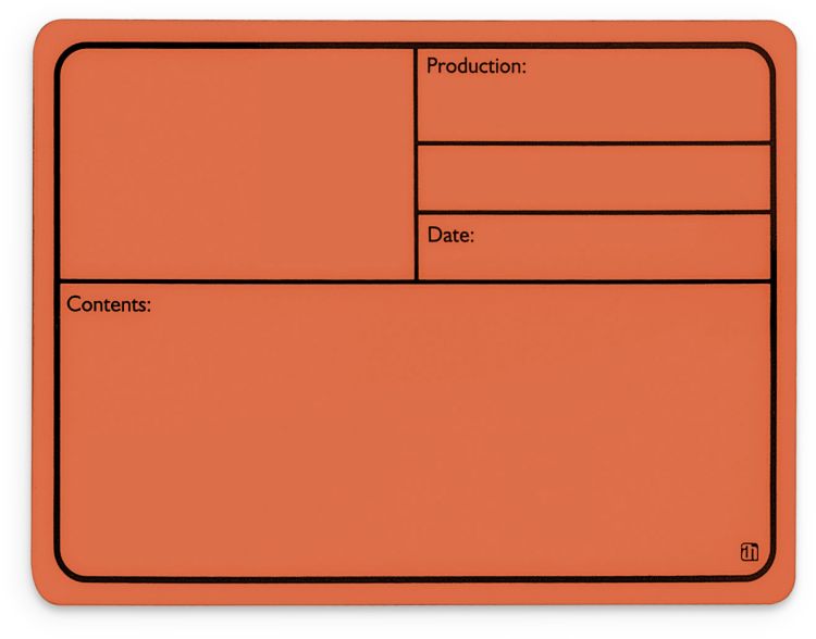 Adam Hall Hardware 88001 M ORANGE - Beschriftungsschild Kunststoff, magnetisch 177 x127 mm, orange