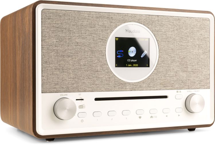 Audizio Lucca Internetradio mit DAB+ und CD-Spieler Holz -B-Stock-