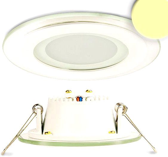 ISOLED LED Downlight, 8W, Glas, seitlich abstrahlend, warmweiß