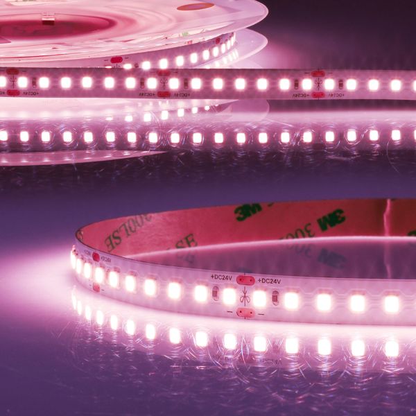 ISOLED LED CRI Food Flexband Meat, 24V, 14,4W, IP54 Nano beschichtet, 130 LED/m