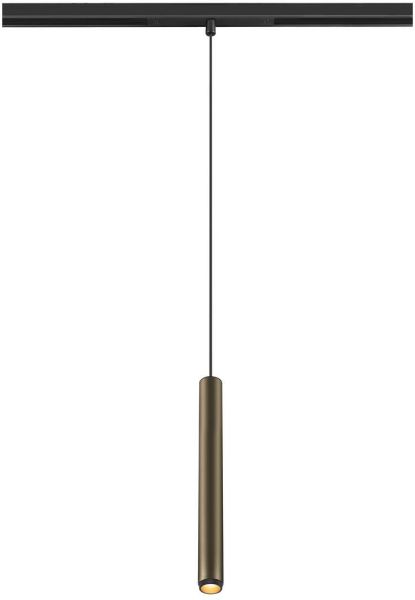 SLV GRIP! S, 48V Pendelleuchte, Pendellänge 200cm, 2000-3000 K, 29°, DALI, Dim-to-Warm, bronze /