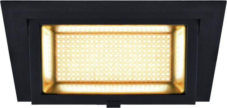 SLV ALAMEA, Deckeneinbauleuchte, LED, 3000K, schwarz, 45W