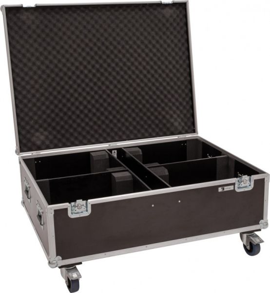 ROADINGER Flightcase 4x LED THA-150F Theater-Spot