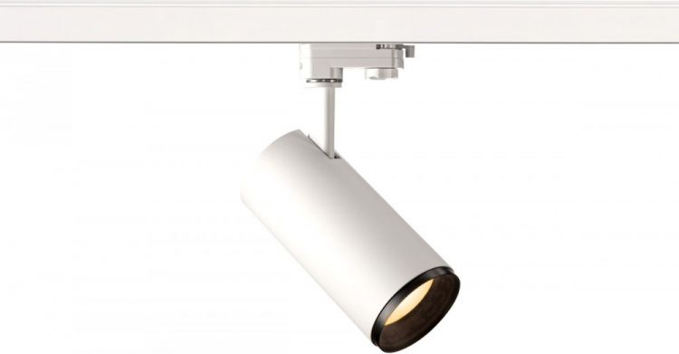 SLV NUMINOS, spot pour rail 3 allumages, intérieur, 24°, blanc/noir, LED, 20,1W, 2700K, variable