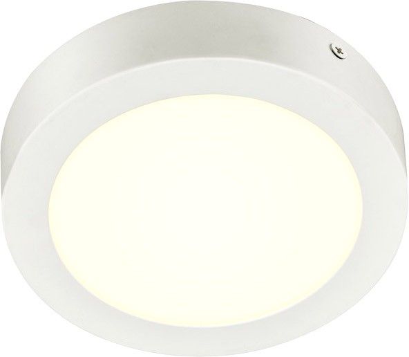 SLV SENSER 18 CW, Indoor LED Wand- und Deckenaufbauleuchte rund weiß 4000K