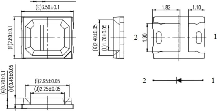 LED HCL 0,2W RGBALC LED PLL-2000 HCL Panel (2835RGBALC)