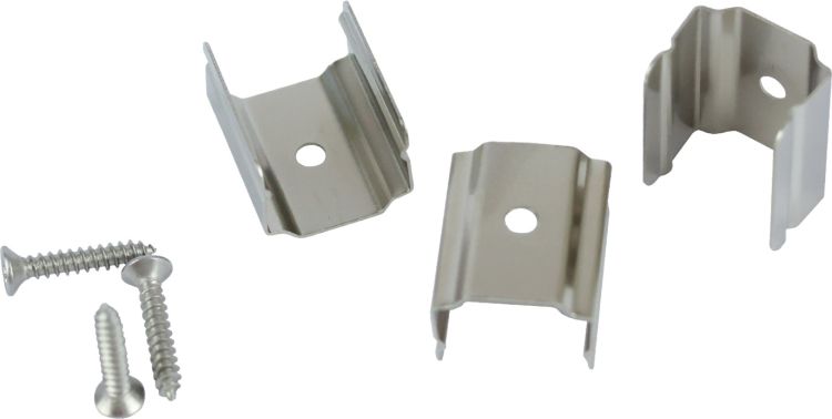 ISOLED Montageclip Set für NeonPro 1615 IP67 Edelstahl (3er Set)