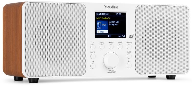 Audizio Genua DAB+ Stereo-Radio Weiß