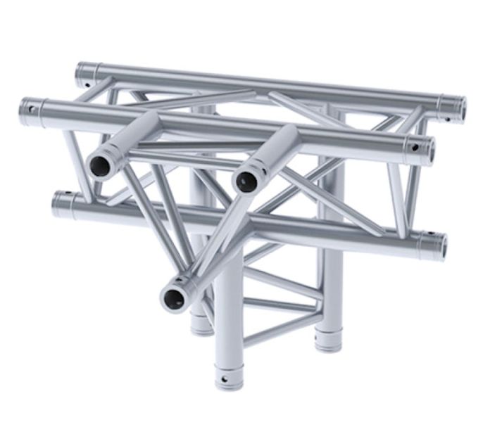 LITECRAFT TRUSS LT33 C42 4-Weg T-Stück, Spitze unten, inkl. Verbindersatz