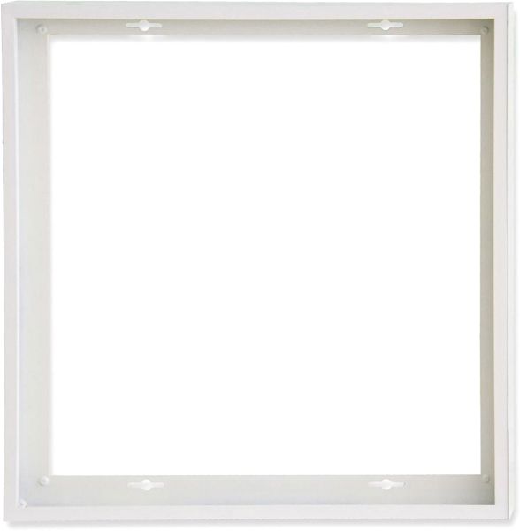 ISOLED Aufbaurahmen weiß RAL 9016, Höhe 7cm, für LED Panels 600x600, steckbare Schnellmontage