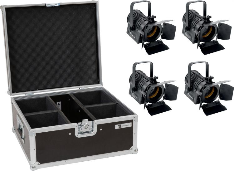 EUROLITE Set 4x LED THA-20PC TRC Theater-Spot sw + Case