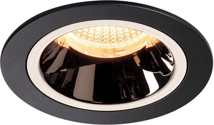 SLV NUMINOS, encastré de plafond intérieur, 20°, noir/chrome, LED, 2700K