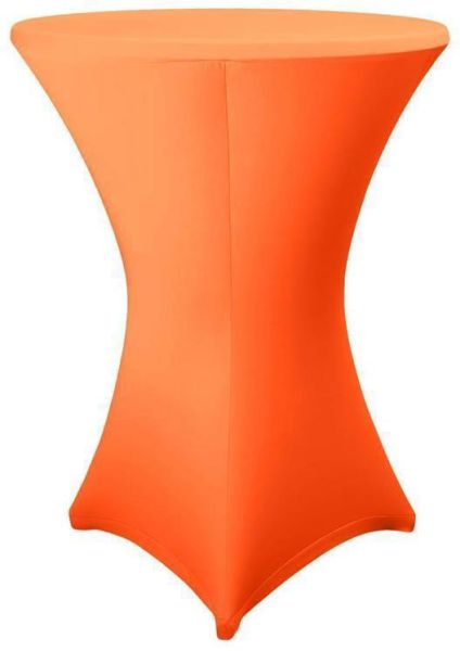 Stehtisch Husse orange für 70 - 75 cm Durchmesser Stretch