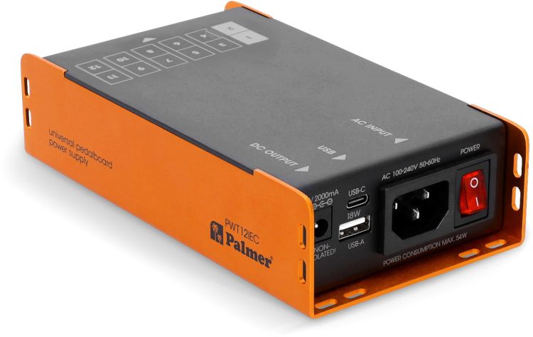 Palmer PWT 12 IEC - Universal Pedalboard Netzteil mit USB