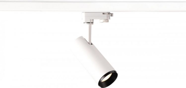 SLV NUMINOS, spot pour rail 3 allumages, intérieur, 24°, blanc/noir, LED, 10,42W, 4000K