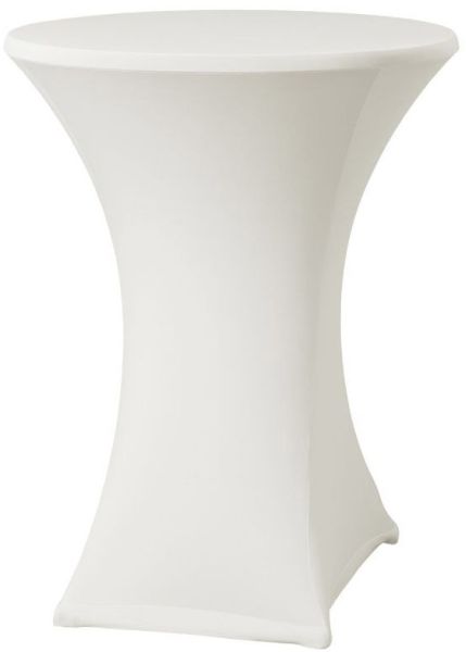 Stehtisch Husse beige für 70 - 75 cm Durchmesser Stretch