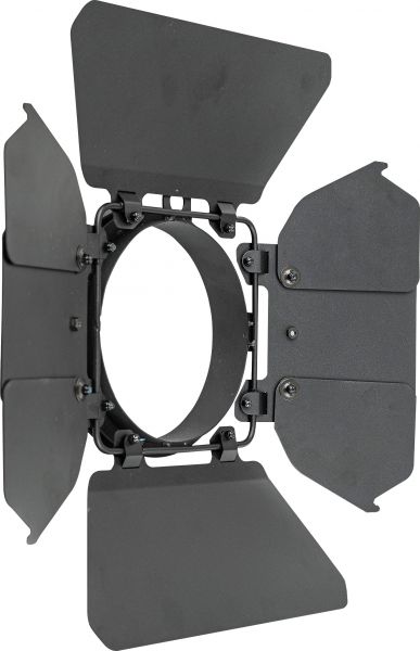 Showtec Barndoor for Performer 1500 Fresnel Schwarzes, achtblättriges Flügeltor aus Metall