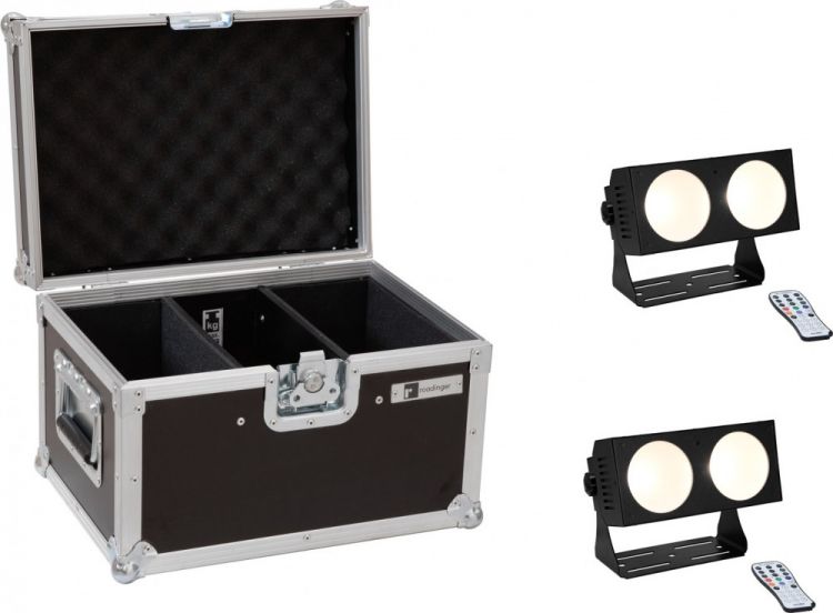 EUROLITE Set 2x LED CBB-2 COB WW Leiste + Case