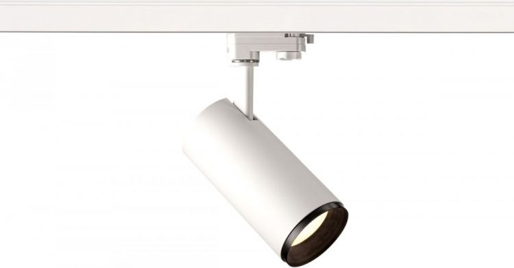 SLV NUMINOS, spot pour rail 3 allumages, intérieur, 60°, blanc/noir, LED, 20,1W, 4000K, variable