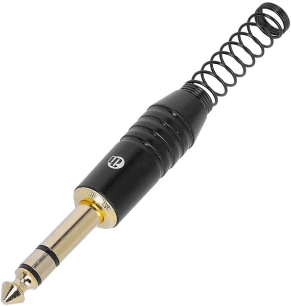 Adam Hall Connectors 4 STAR C JM3 BLK - Klinke TRS | mit vergoldeten Kontakten