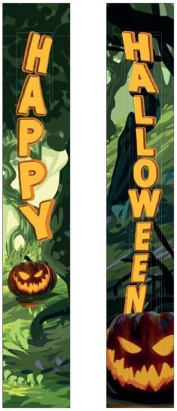 EUROPALMS Halloween Banner, Geisterwald, 2er-Set, 30x180cm