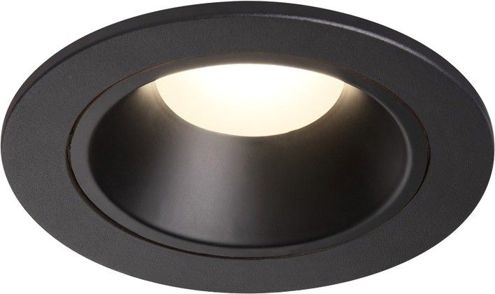 SLV NUMINOS® DL S, Indoor LED Deckeneinbauleuchte schwarz/schwarz 4000K 55° inkl. Blattfedern