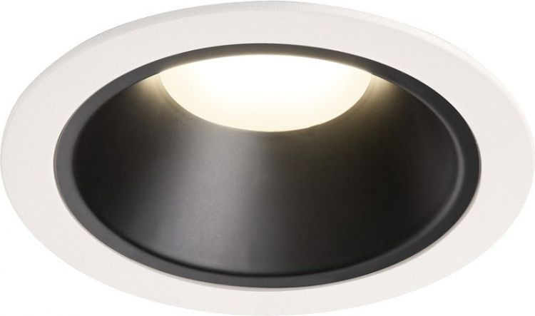 SLV NUMINOS, encastré de plafond intérieur, 40°, blanc/noir, LED, 4000K