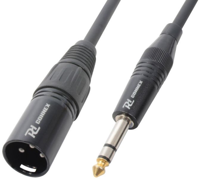 PD-Connex CX44-12 Kabel XLR Stecker-6.3 Stereo 12m