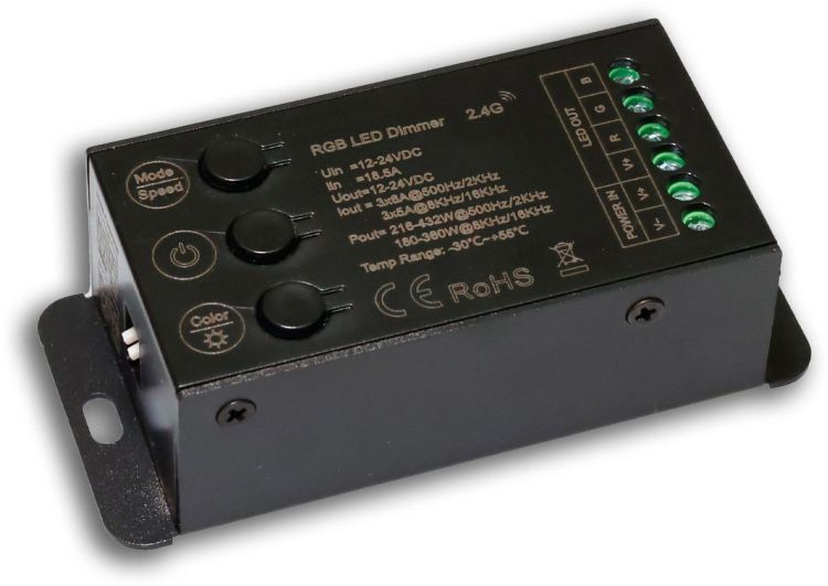 ISOLED Sys-Pro Funk Mesh Multi-PWM RGB-Dimmer mit Bedientasten, 3 Kanal, 12-24V DC 12-18A