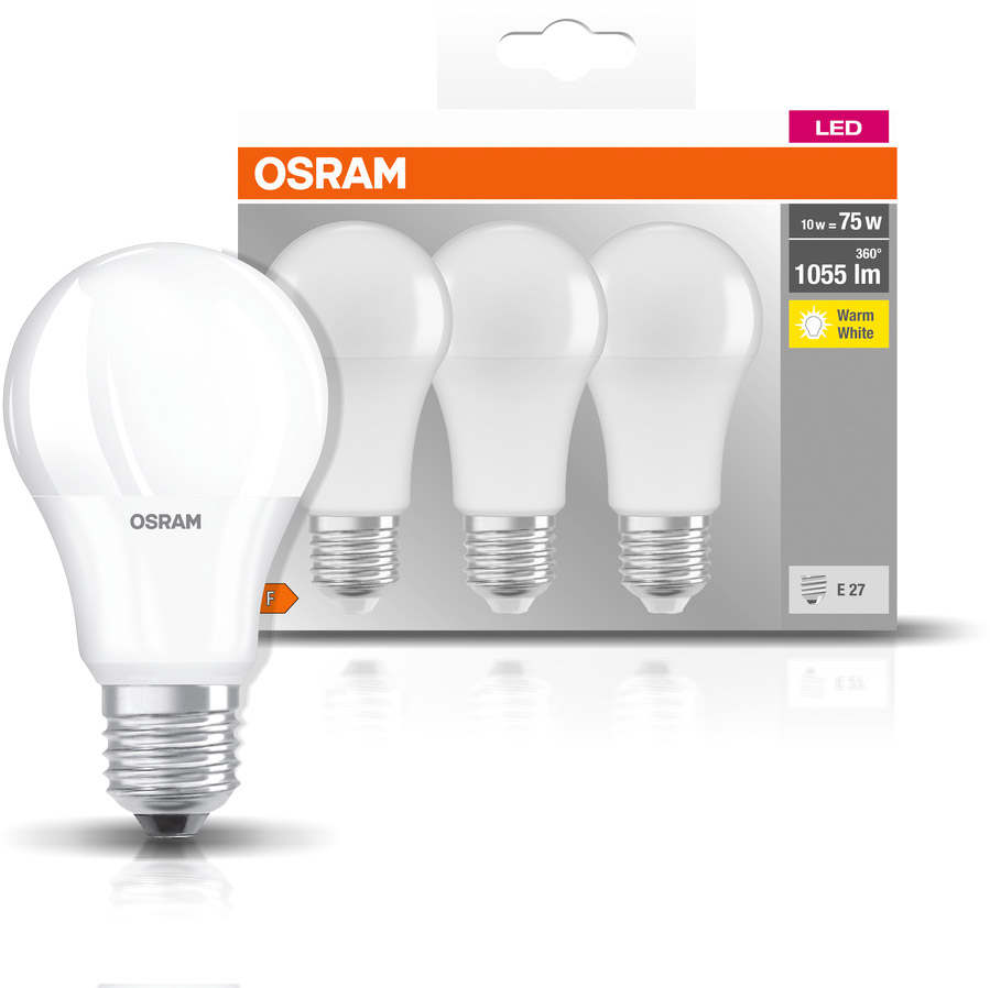 Baltrade.eu - B2B shop - LED bulb OSRAM E27 10W LED VALUE CLASSIC A 75  White Heat 2700K