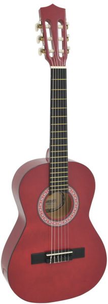 DIMAVERY AC-303 Klassikgitarre 1/2, rot