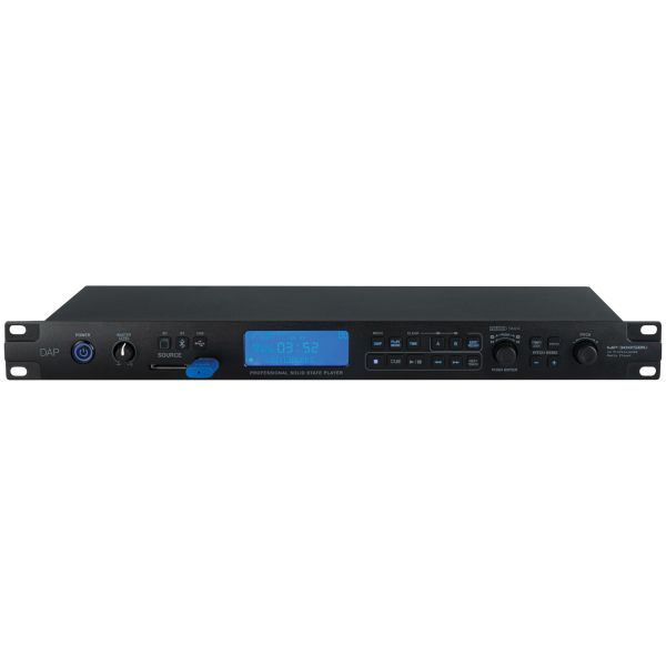 DAP-Audio MP-300SBU Professioneller USB/SD/BT Media Player, SD-Karten, USB-Speicher