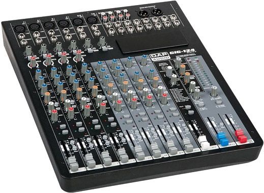 DAP-Audio GIG-124CFX 12 Channel live mixer incl. dynamics & DSP