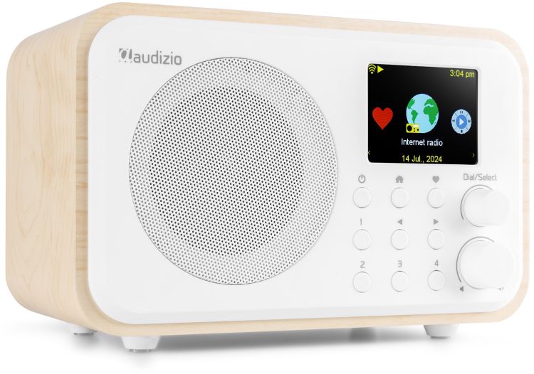 Audizio Vicenza WIFI Internet Radio mit DAB+ und Akku Weiß