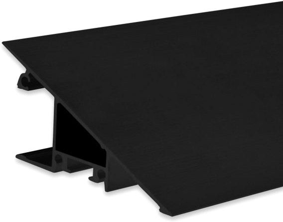 ISOLED LED Aufbauleuchtenprofil HIDE TRIANGLE Aluminium schwarz RAL 9005, 200cm