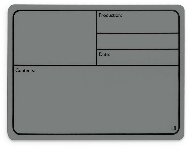 Adam Hall Hardware 88001 M GREY - Beschriftungsschild Kunststoff, magnetisch 177 x127 mm, grau