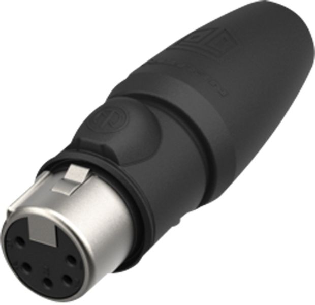 Neutrik XLR 5P Connector - female TOP Goldkontakte - Edelstahlgehäuse